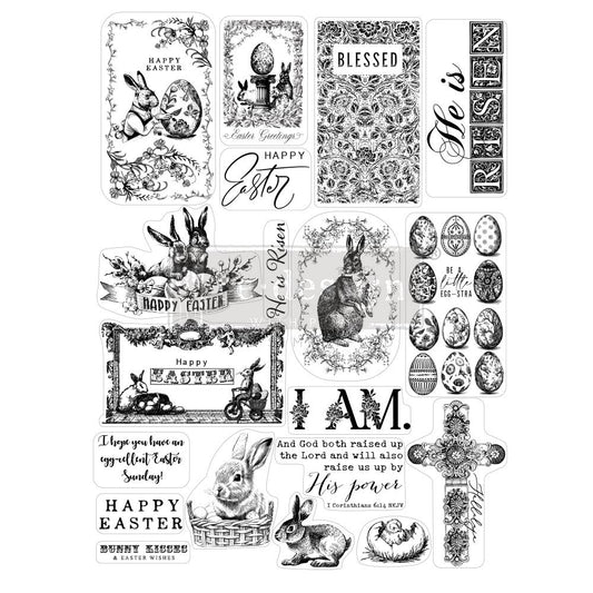 Easter Stamp - Same Day Shipping - Redesign with Prima - Acrylic Stamp - Decor Stamp
