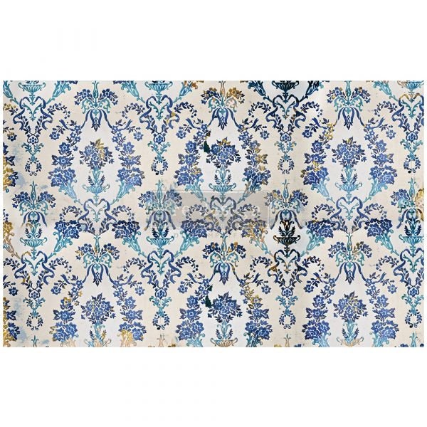 Cobalt Flourish Decoupage tissue paper 1 sheet Redesign by Prima - Sam –  Belle & Beau 850