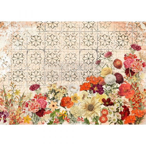 Floral Sweetness - Rice Decoupage Paper - ReDesign with Prima