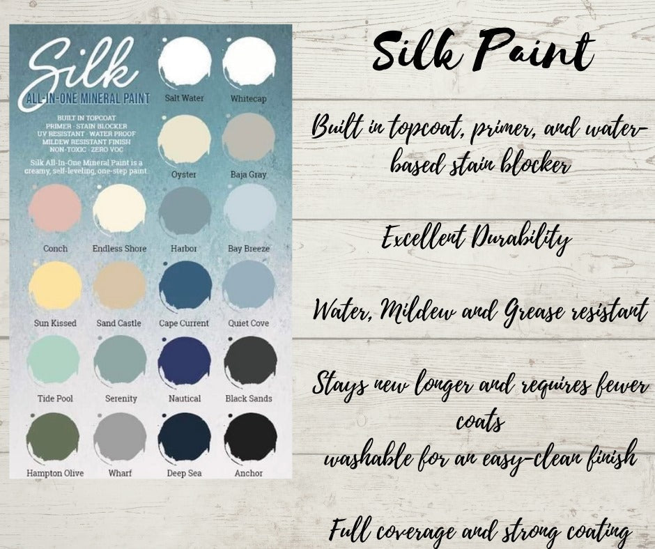 Dixie Belle Silk All-In-One Mineral Paint - Same Day Shipping - Acrylic Based Paint - Built in Primer and Topcoat - Furniture Paint - belleandbeau850