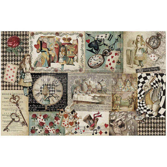 Curious Journey Decoupage Paper Redesign with Prima  - Same Day Shipping - Furniture Decoupage