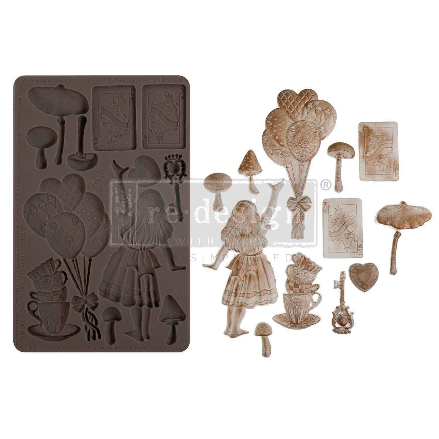 Whimsy Craft Chronicles Silicone Mould-  Same Day Shipping - Redesign with Prima - Decor - Candy Mould