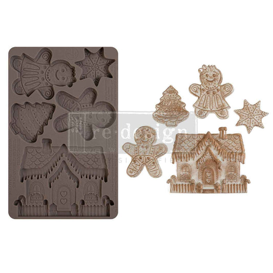 Festive Gingerbread Treats Silicone Mould-  Same Day Shipping - Redesign with Prima - Decor - Candy Mould