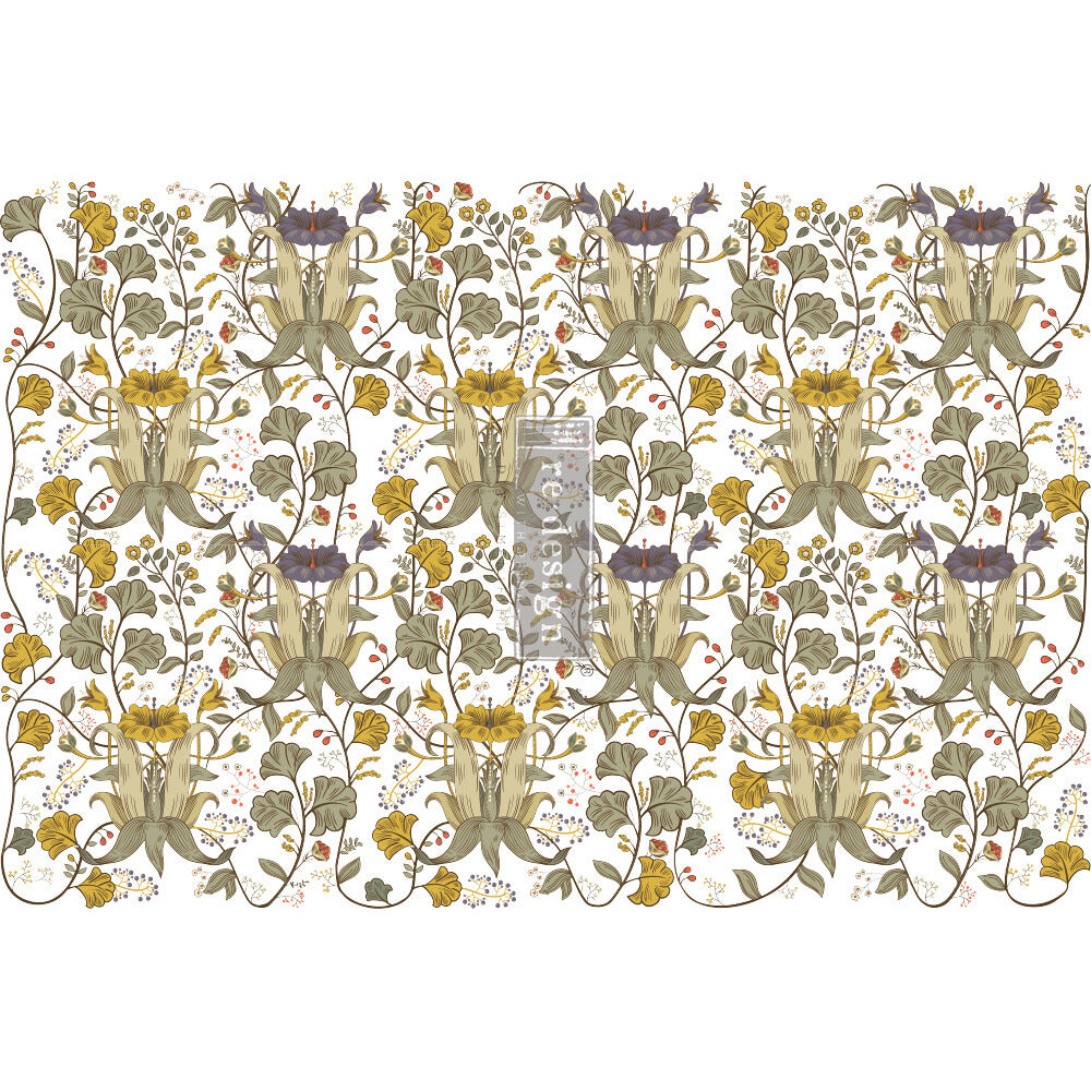 Antonia transfer by Redesign with Prima 24"x35" - Same Day Shipping - Rub on Transfers - Furniture Transfers - Floral Transfer