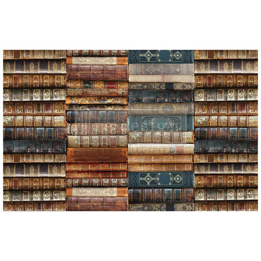 Bibliophile Fiber Decoupage Paper - Same Day Shipping -  Redesign with Prima - Collage Chronicles Collection