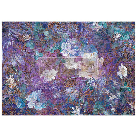 Magical Floral A-1 Fiber Decoupage Paper Redesign with Prima - Same Day Shipping - Furniture Decoupage