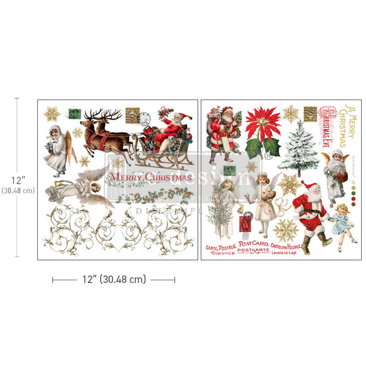 IN STOCK! Holiday Traditions transfer - Same Day Shipping- Redesign with Prima - Rub on Transfer - Furniture Transfer