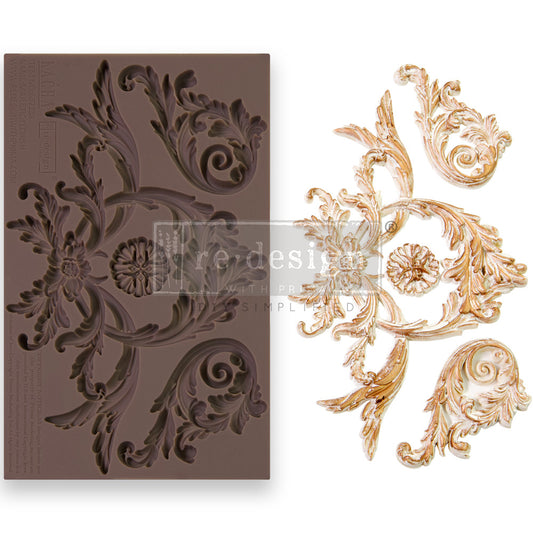 Majestic Flourish Silicone Mould-  Same Day Shipping - Redesign with Prima - Decor - Candy Mould - Kacha