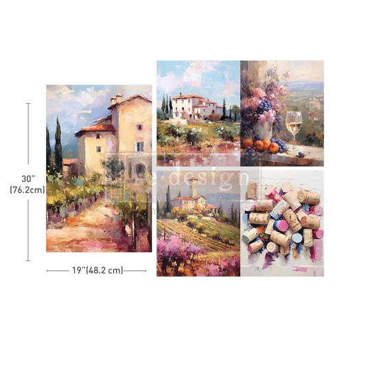 Romantic Getaway Decoupage Paper Pack Redesign with Prima - Same Day Shipping - Furniture Decoupage