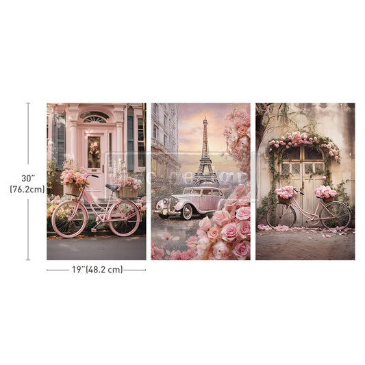 Parisian Bloom Haven Decoupage Paper Pack Redesign with Prima - Same Day Shipping - Furniture Decoupage