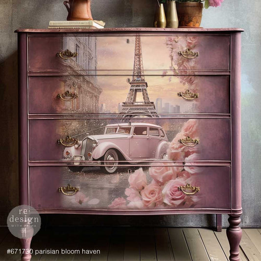 Parisian Bloom Haven Decoupage Paper Pack Redesign with Prima - Same Day Shipping - Furniture Decoupage
