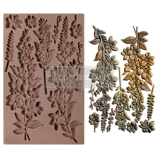 Country Blossom Silicone Mould-  Same Day Shipping - Redesign with Prima - Decor - Candy Mould