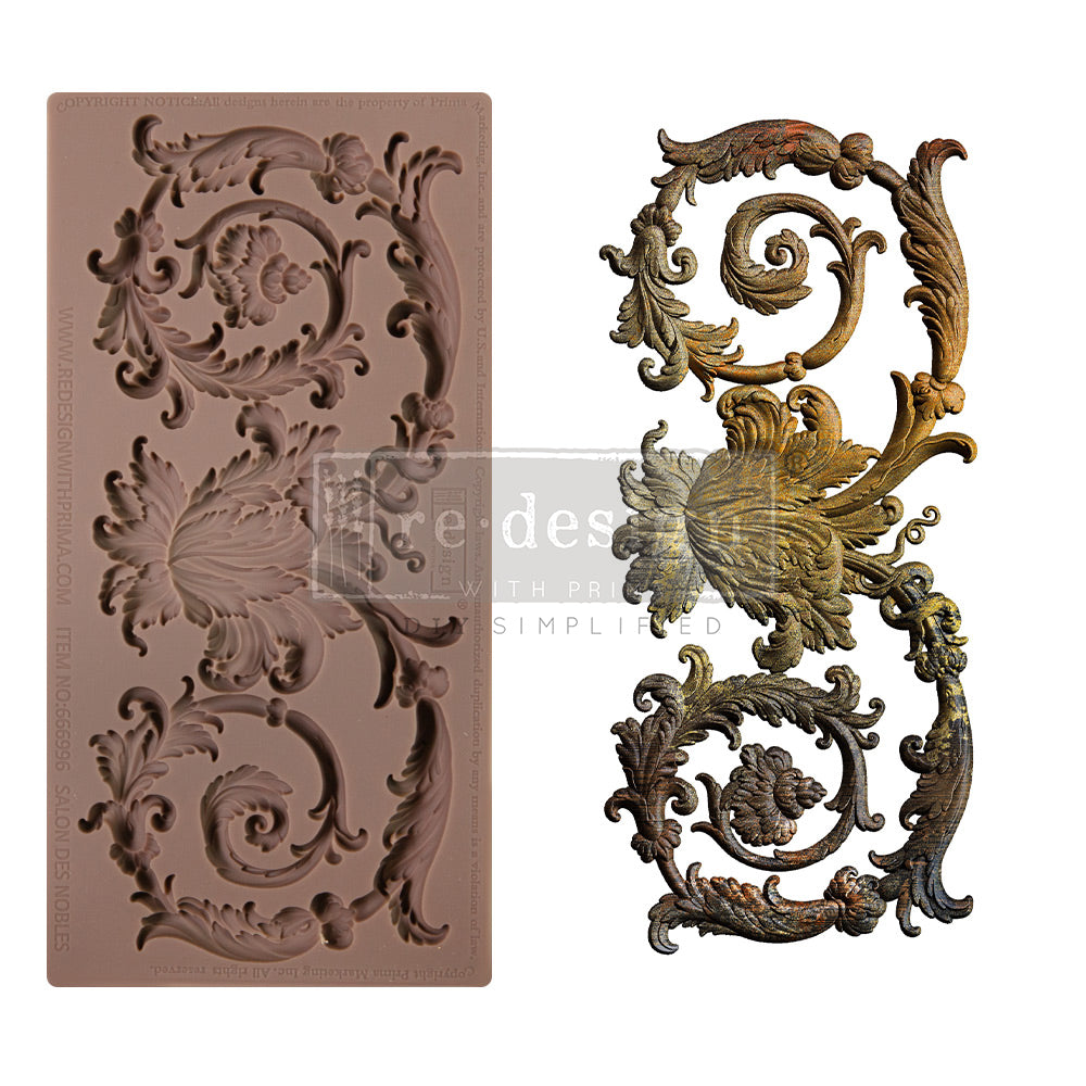Salon Des Nobles Silicone Mould-  Same Day Shipping - Redesign with Prima - Decor - Candy Mould