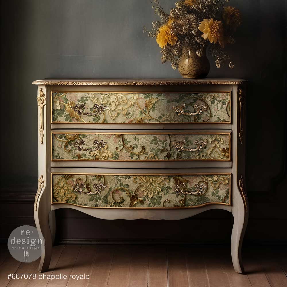 Chapelle Royale Decoupage Paper - Same Day Shipping - Redesign with Prima - Furniture Decoupage - Fiber Decoupage Paper