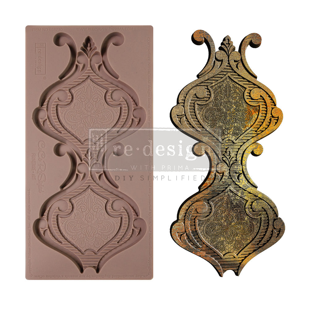 Darling Damask Silicone Mould-  Same Day Shipping - Redesign with Prima - Decor - Candy Mould