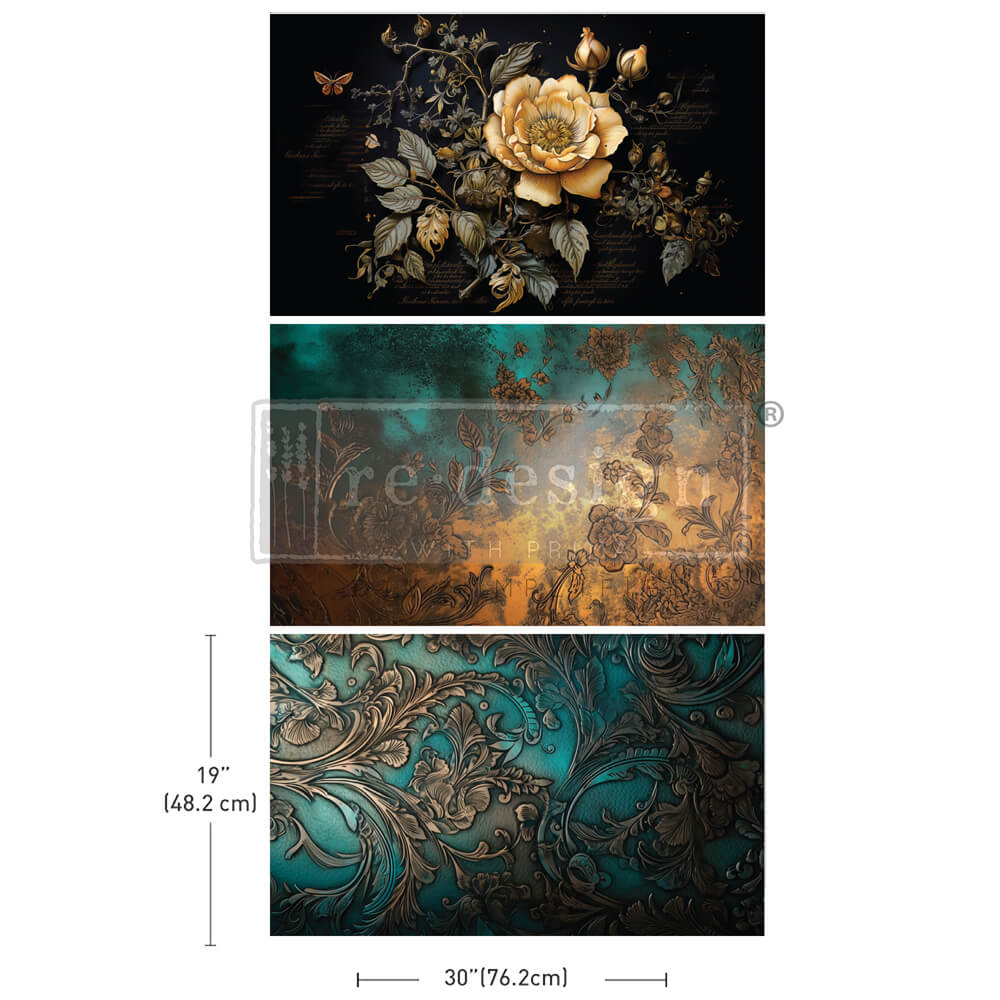 Petals Adorned Decoupage Paper Pack Redesign with Prima - Same Day Shipping - Furniture Decoupage