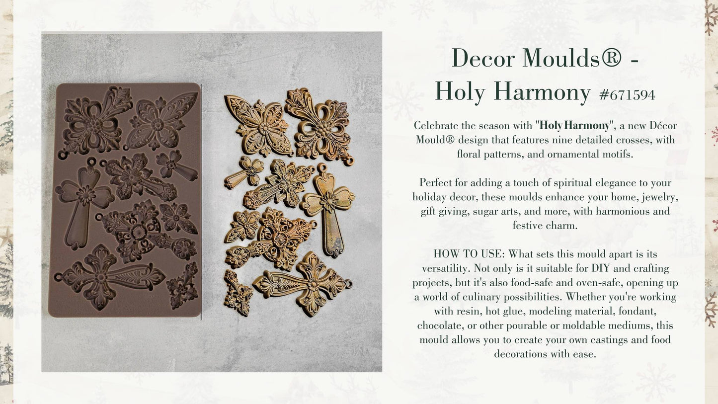 Holy Harmony Silicone Mould-  Same Day Shipping - Redesign with Prima - Decor - Candy Mould