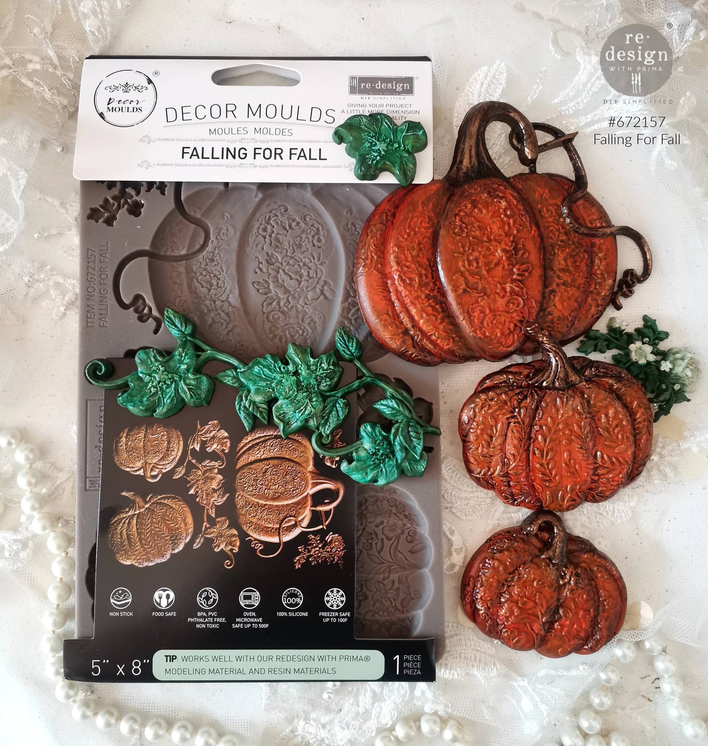 Falling for Fall Silicone Mould-  Same Day Shipping - Redesign with Prima - Decor - Candy Mould