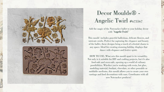 Angelic Twirl Silicone Mould-  Same Day Shipping - Redesign with Prima - Decor - Candy Mould