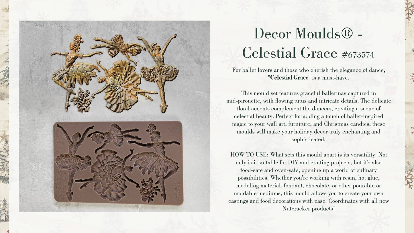 Celestial Grace Silicone Mould-  Same Day Shipping - Redesign with Prima - Decor - Candy Mould