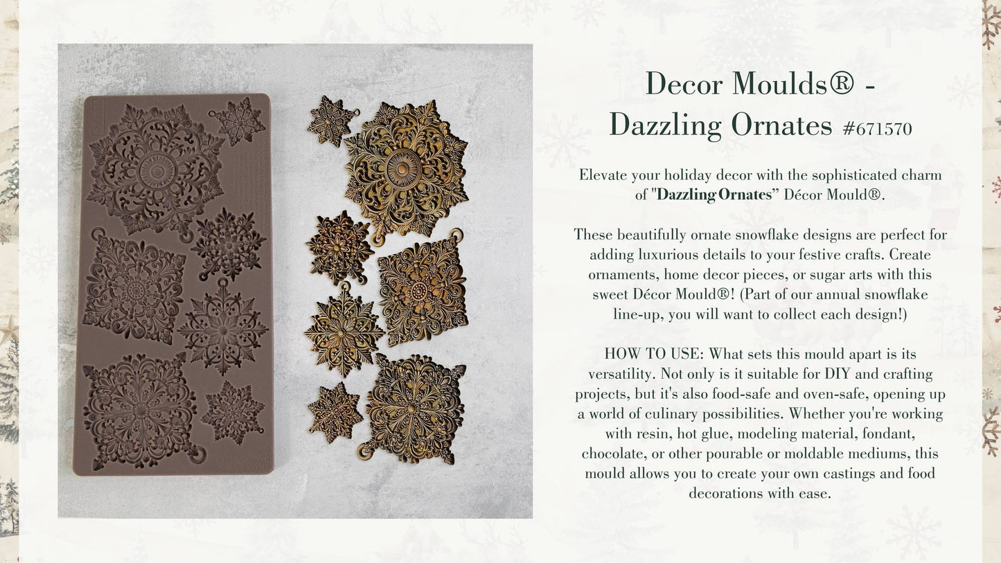 Dazzling Ornates Silicone Mould-  Same Day Shipping - Redesign with Prima - Decor - Candy Mould