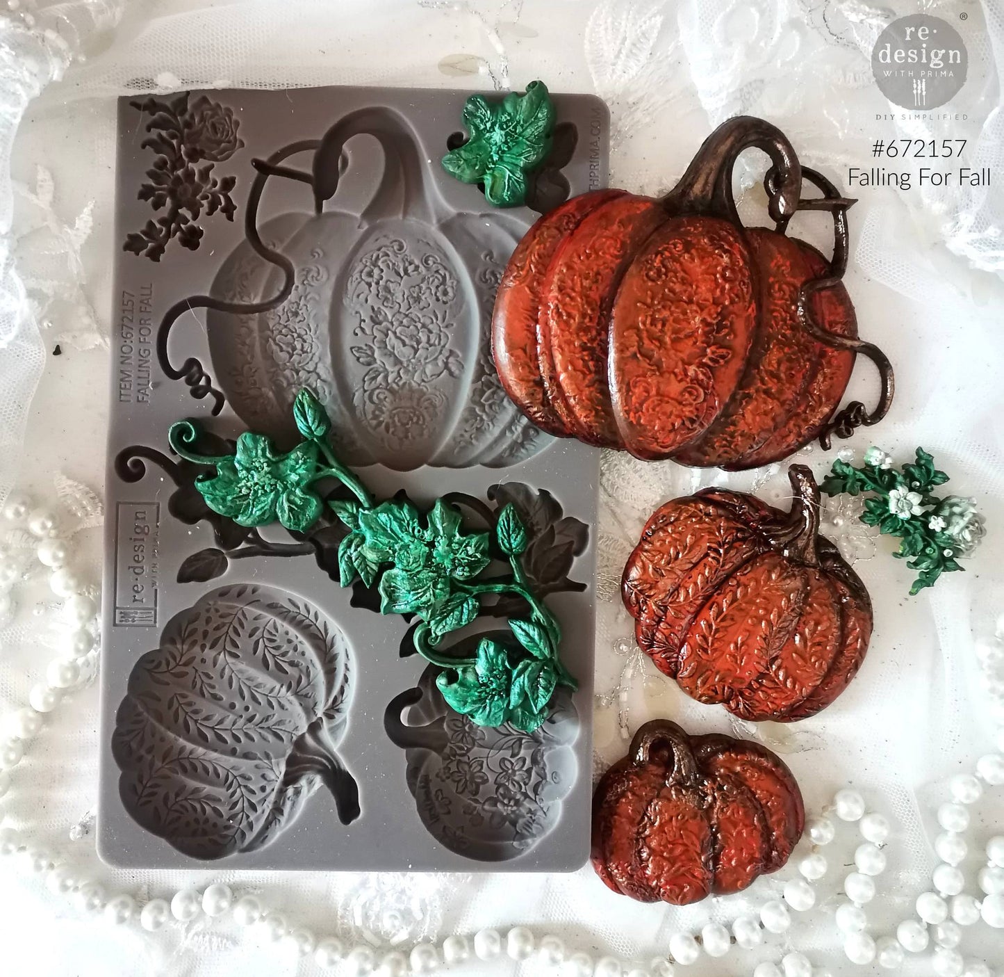 Falling for Fall Silicone Mould-  Same Day Shipping - Redesign with Prima - Decor - Candy Mould