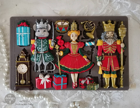 Nutcracker Party Silicone Mould-  Same Day Shipping - Redesign with Prima - Decor - Candy Mould