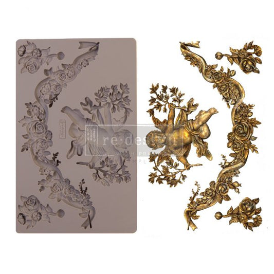 Divine Floral ReDesign With Prima Decor Mould - Same Day Shipping - Silicone Mold - Furniture Moulds - Candy Mold - Molds for Resin