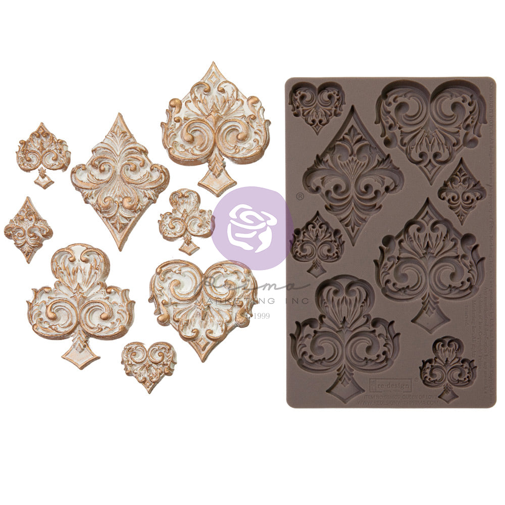 Deck of Cards Silicone Mould - Same Day Shipping - Redesign with Prima - Candy Mold - Furniture Mould - Resin Mold
