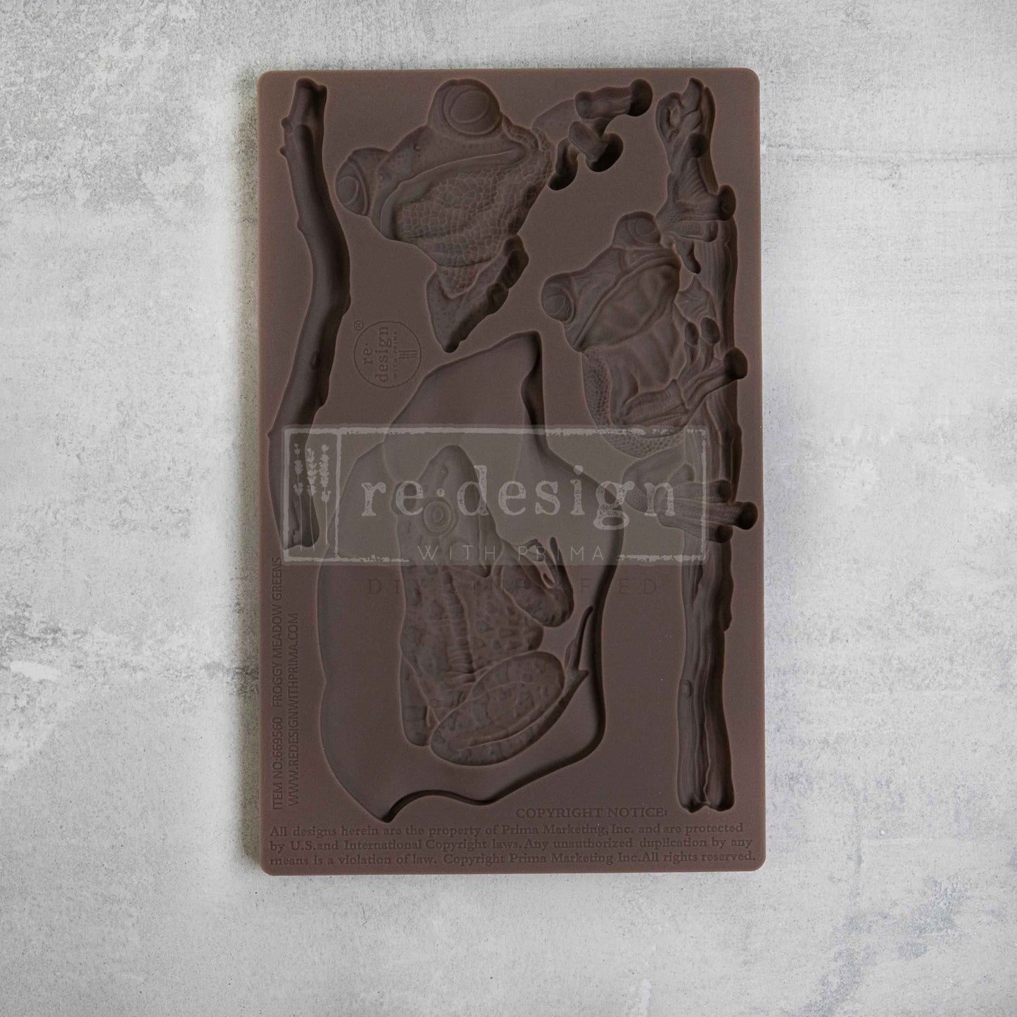 Froggy Meadow Greens Silicone Mould-  Same Day Shipping - Redesign with Prima - Decor - Candy Mould