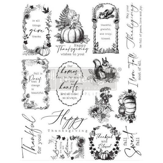 Fall Sweet Fall Stamps - Same Day Shipping - Redesign with Prima - Acrylic Stamp - Decor Stamp