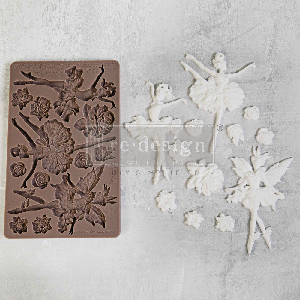 Angelic Twirl Silicone Mould-  Same Day Shipping - Redesign with Prima - Decor - Candy Mould