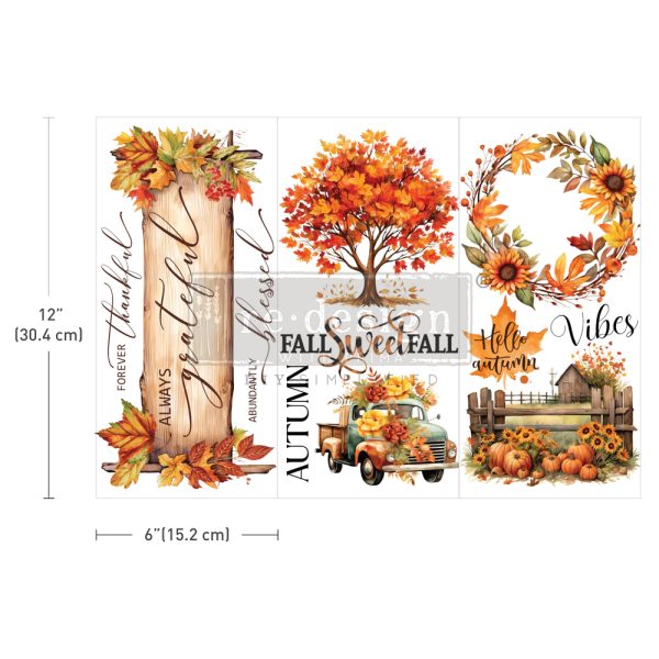 Cozy Comforts small transfer by Redesign with Prima 6"x12" - Same Day Shipping - Rub On transfers - Decor transfers