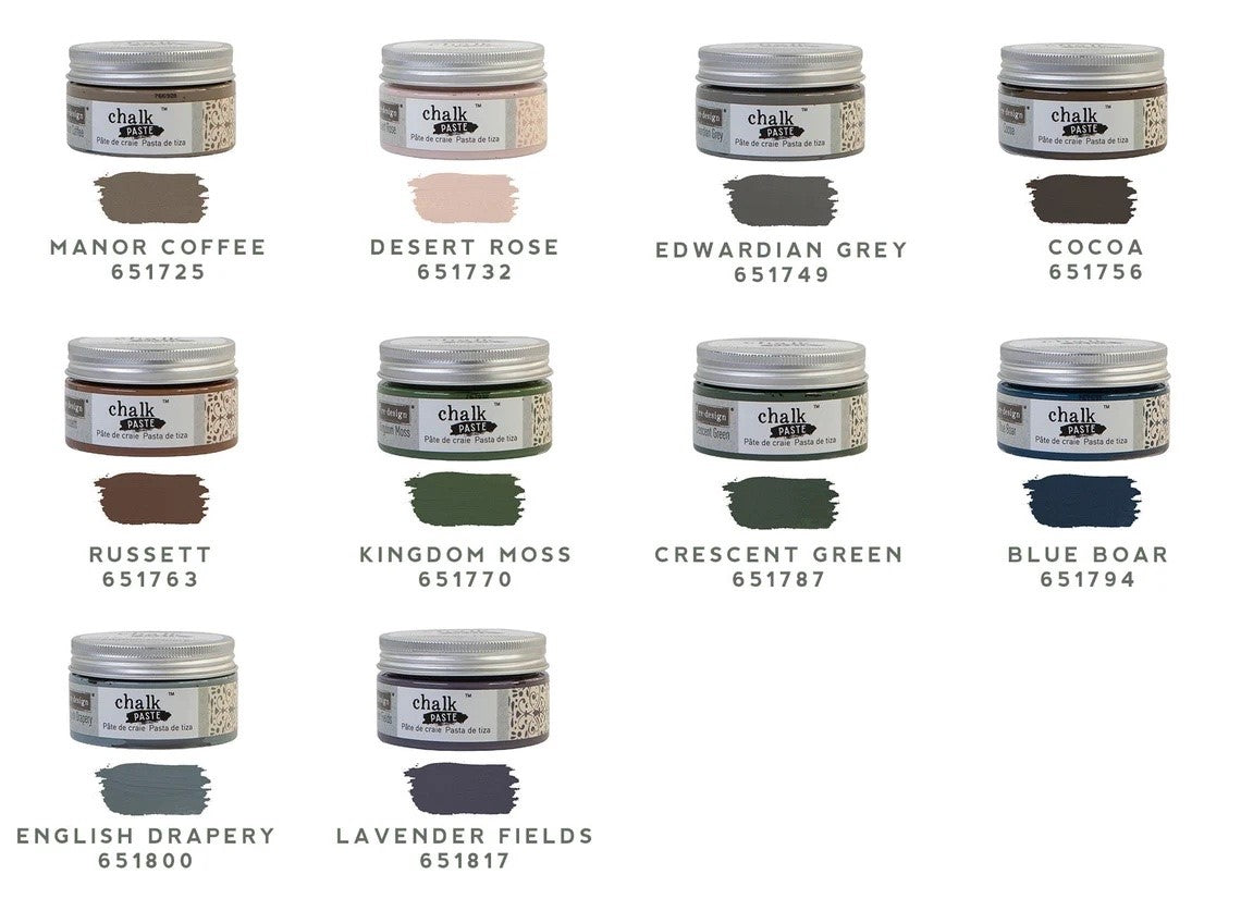 Russett Chalk Paste - Redesign by Prima - Same Day Shipping - Stencil Paste - Paint for Raised Stencils - Furniture Paint Paste