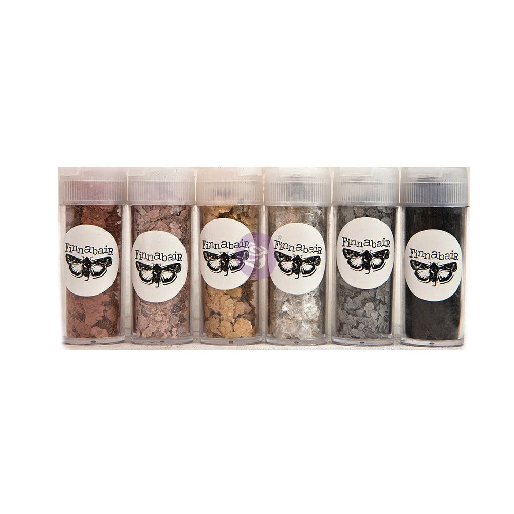 Mica Flakes Set - Same Day Shipping - Finnabair Art Ingredients - Prima Marketing - set of 6 jars