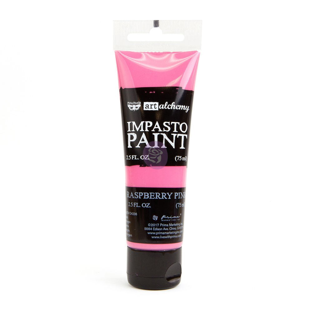 Raspberry Pink Impasto paint - Same Day Shipping - Art Alchemy - Finnabair - ReDesign With Prima - Mixed Media Art