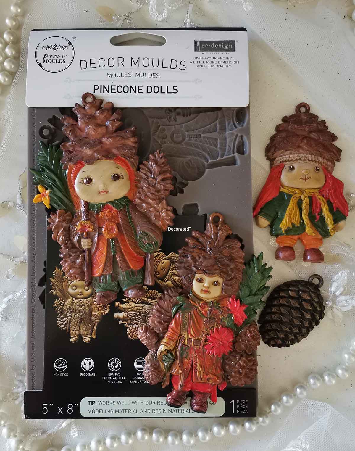 Pinecone Dolls Silicone Mould-  Same Day Shipping - Redesign with Prima - Decor - Candy Mould