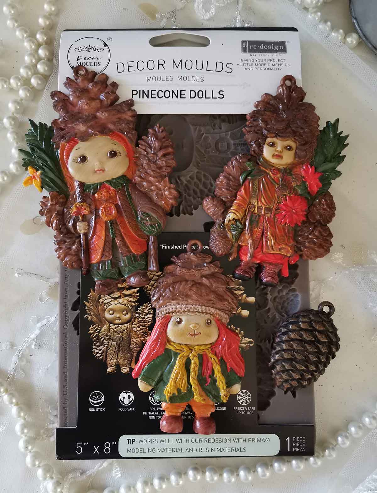 Pinecone Dolls Silicone Mould-  Same Day Shipping - Redesign with Prima - Decor - Candy Mould