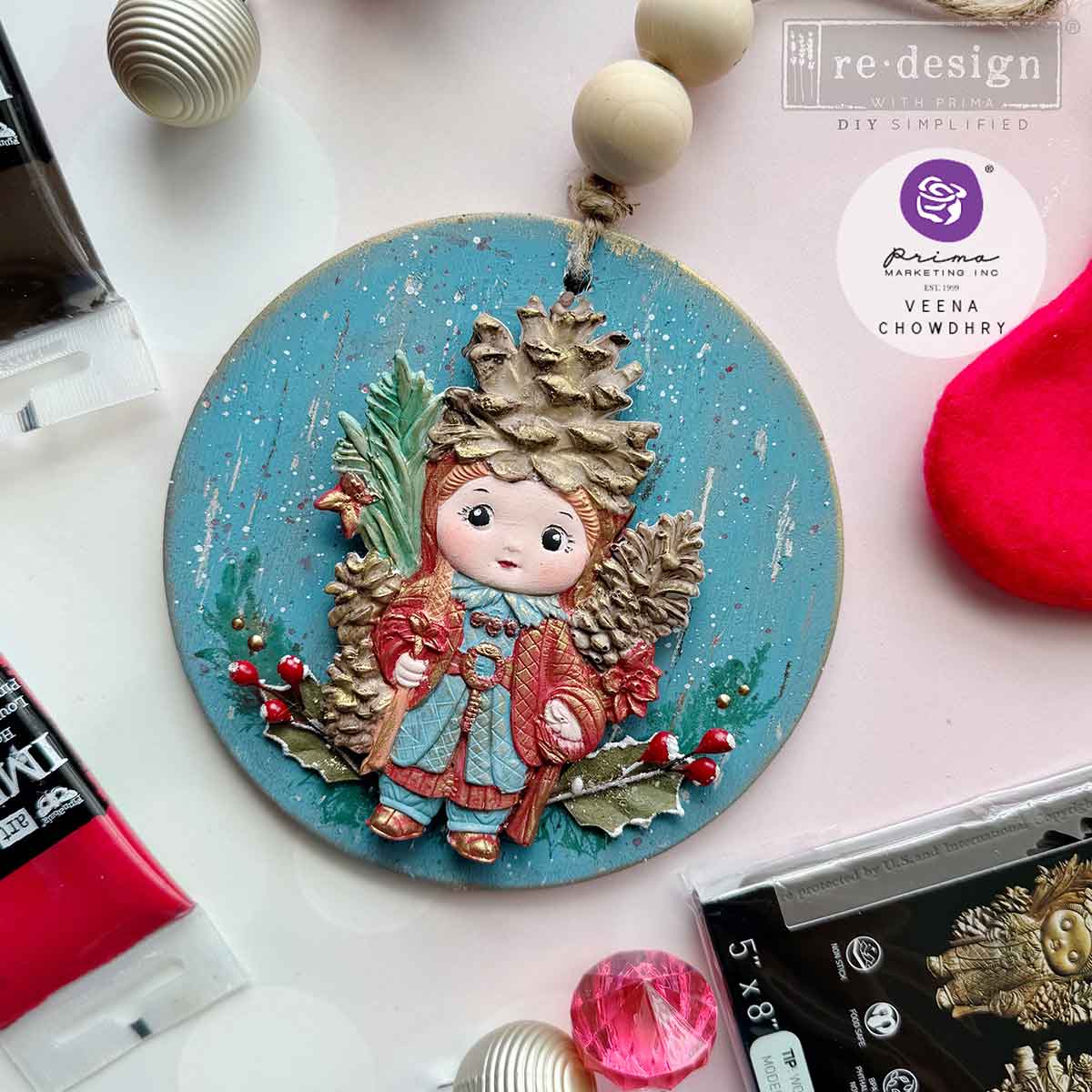 Pinecone Dolls Silicone Mould-  Same Day Shipping - Redesign with Prima - Decor - Candy Mould