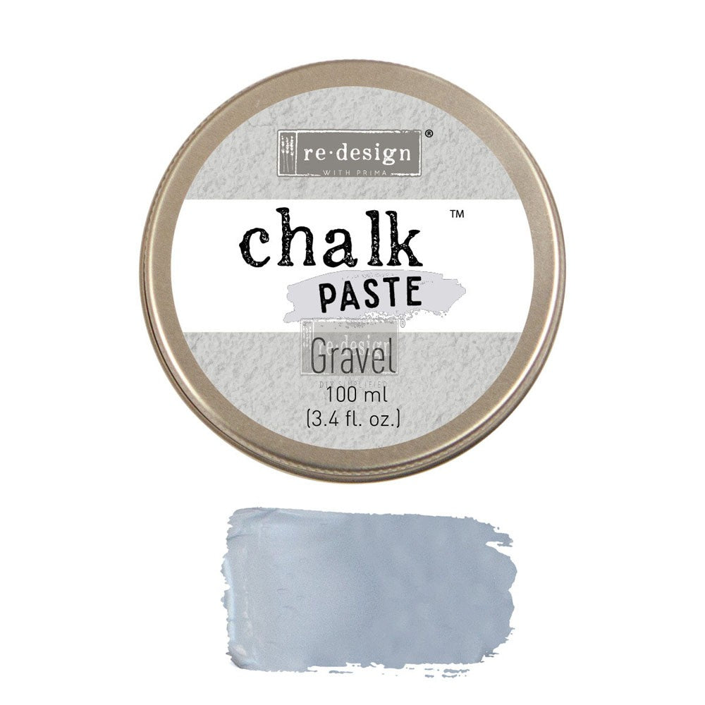 Gravel Chalk Paste - Redesign by Prima - Same Day Shipping - Stencil Paste - Paint for Raised Stencils - Furniture Paint Paste