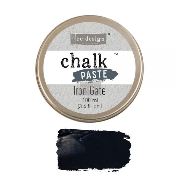 Iron Gate Chalk Paste - Redesign by Prima - Same Day Shipping - Stencil Paste - Paint for Raised Stencils - Furniture Paint Paste