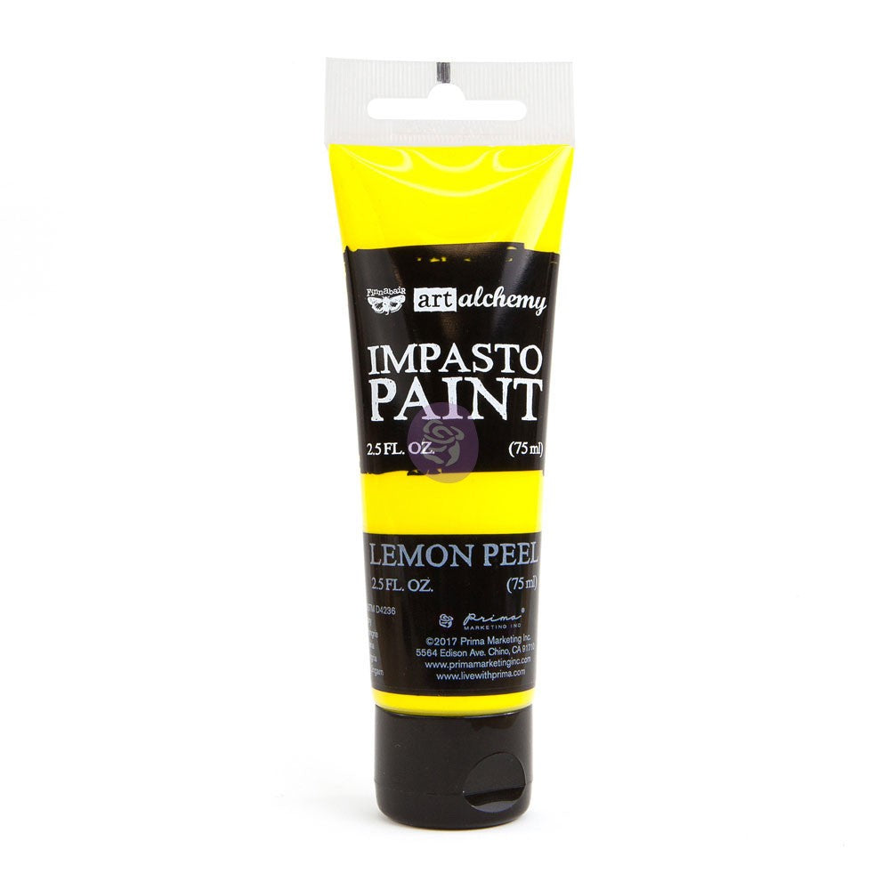 Lemon Peel Impasto paint - Same Day Shipping - Art Alchemy - Finnabair - ReDesign With Prima - Mixed Media Art