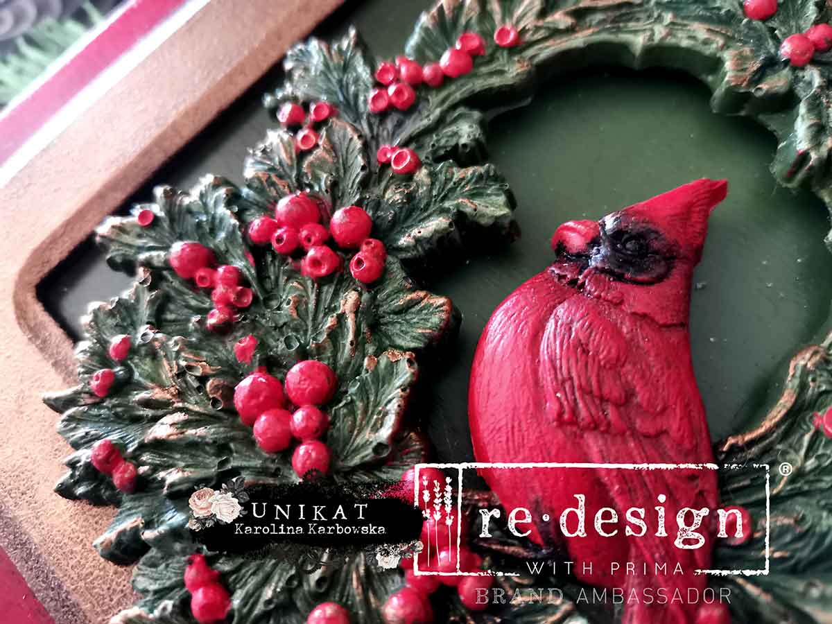 Cardinal Cheer Silicone Mould-  Same Day Shipping - Redesign with Prima - Decor - Candy Mould