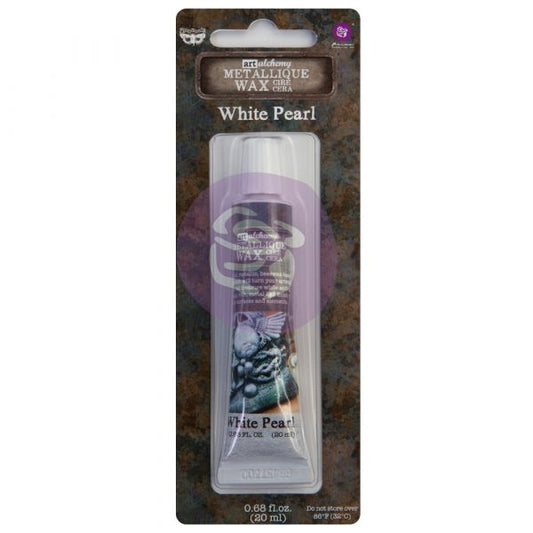 White Pearl Art Alchemy Metallique decor wax - Same Day Shipping - Mixed Media wax - Finnabair wax - Furniture Wax - Metallic Gilding Wax