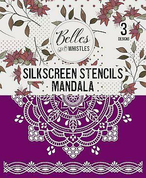 Mandala Silkscreen Stencil Dixie Belle - Same Day Shipping - Reusable Stencil - Furniture Stencil - Décor Stencil