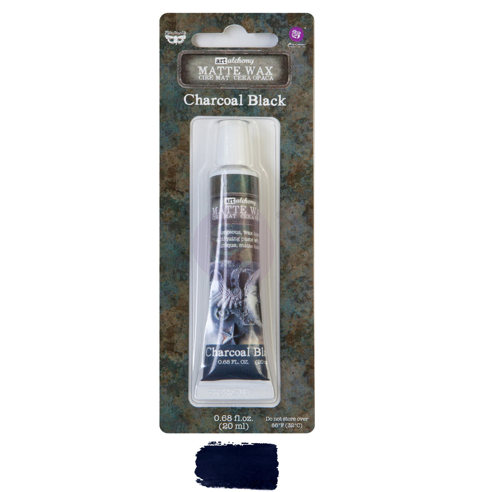 Charcoal Black Art Alchemy Matte Wax - Same Day Shipping - Mixed Media Wax - Furniture Wax - Gilding Wax