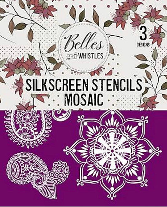 Mosaic Silkscreen Stencil Dixie Belle - Same Day Shipping - Reusable Stencil - Furniture Stencil - Décor Stencil