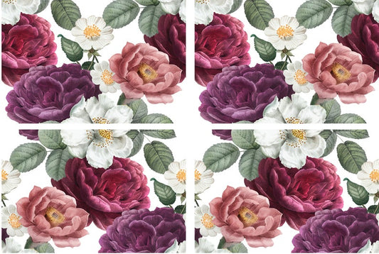 Floral Romance Furniture Transfer Dixie Belle - Same Day Shipping - Rub on Transfers - Furniture Decals - Decor Transfer
