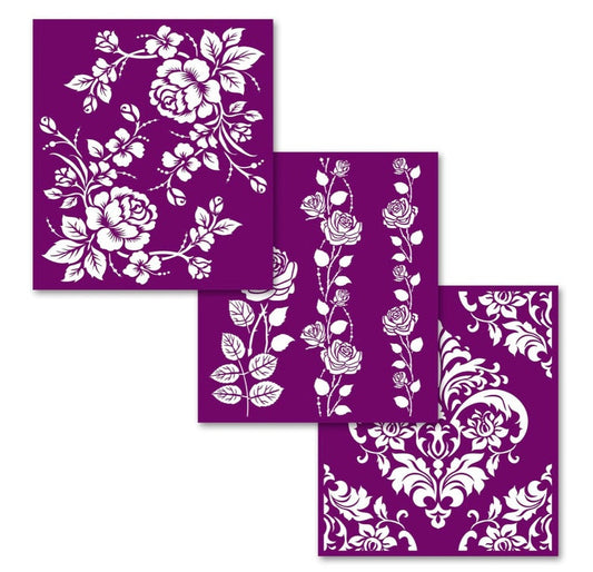 Floral - Silkscreen Stencil