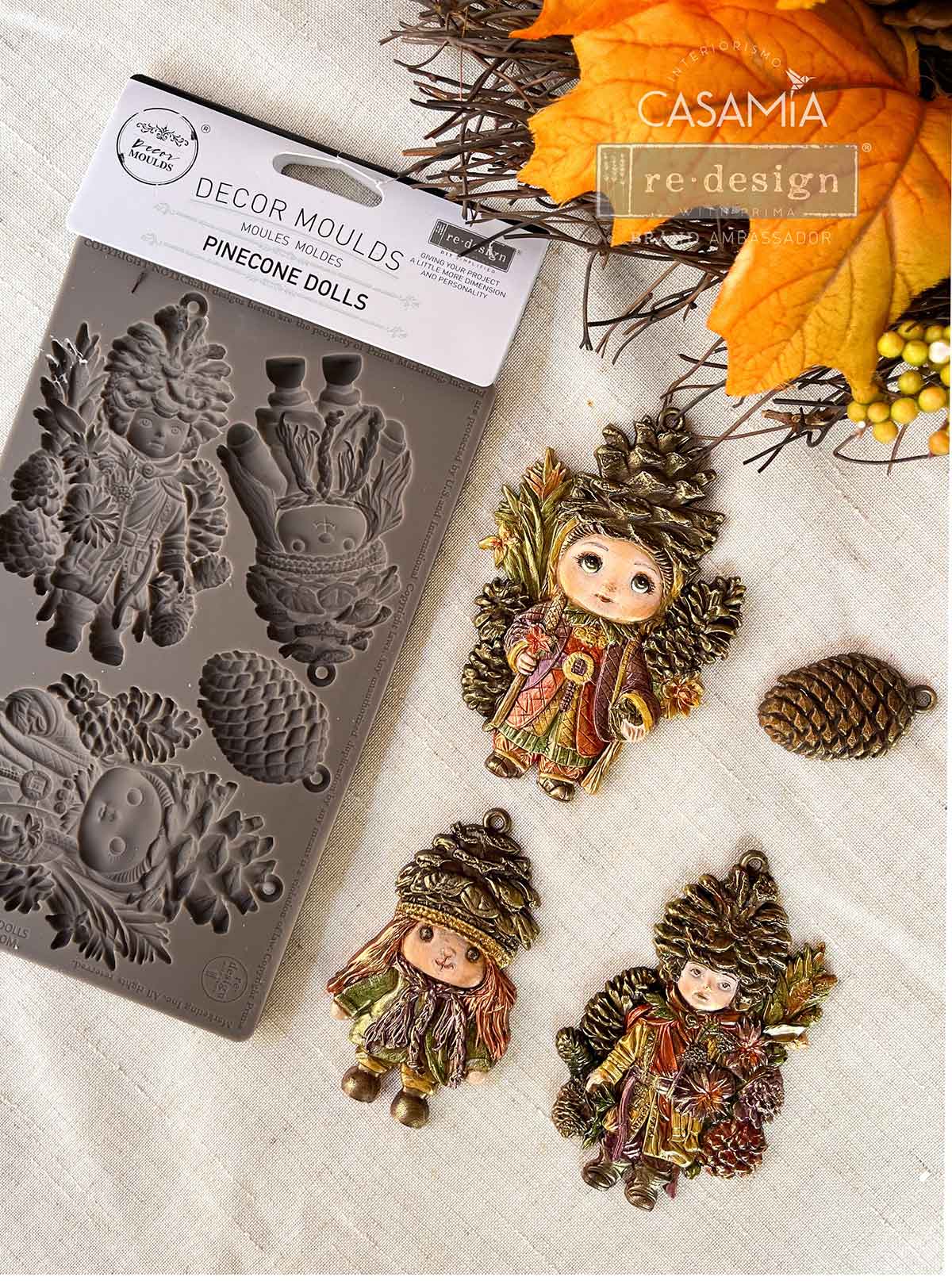 Pinecone Dolls Silicone Mould-  Same Day Shipping - Redesign with Prima - Decor - Candy Mould